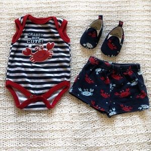 2 piece outfit with matching shoes